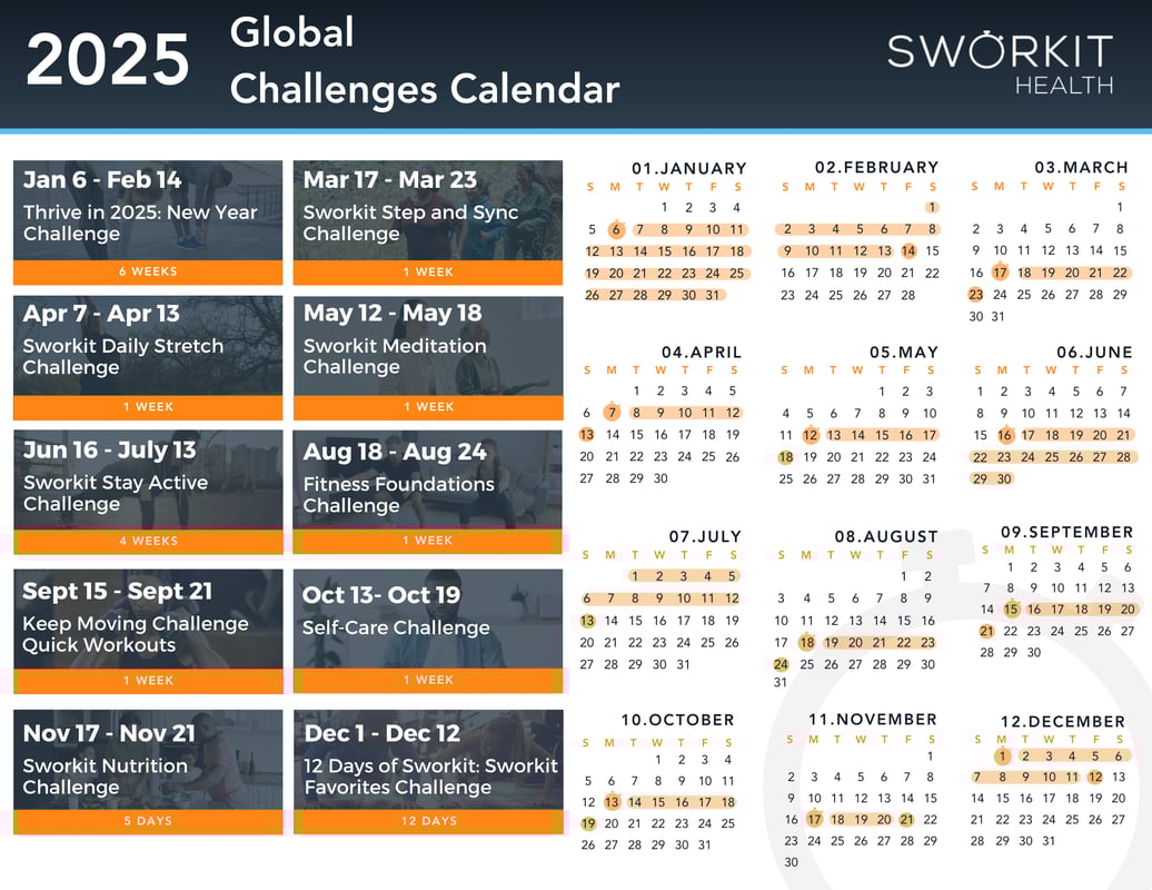 2025 Challenge Calendar