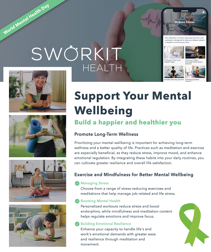 Support Your Mental Wellbeing - WMHD